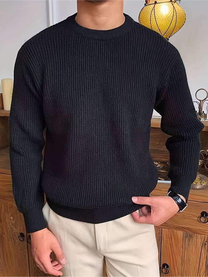 Wolff - Eleganter Strukturierter Herrenpullover