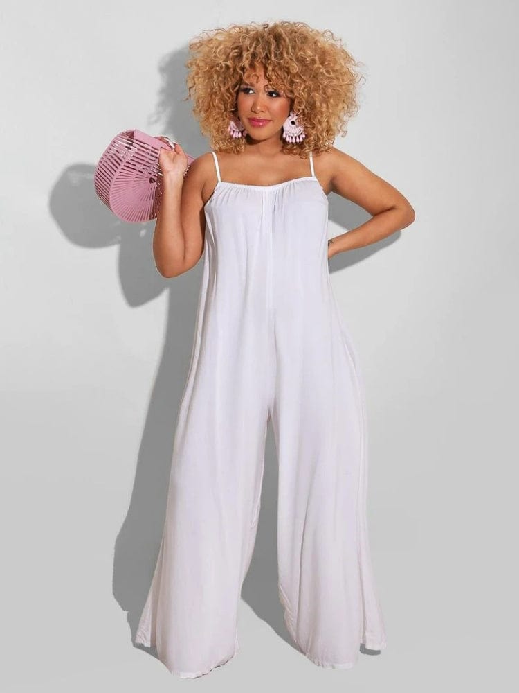 Camisole Overall mit weitem Bein