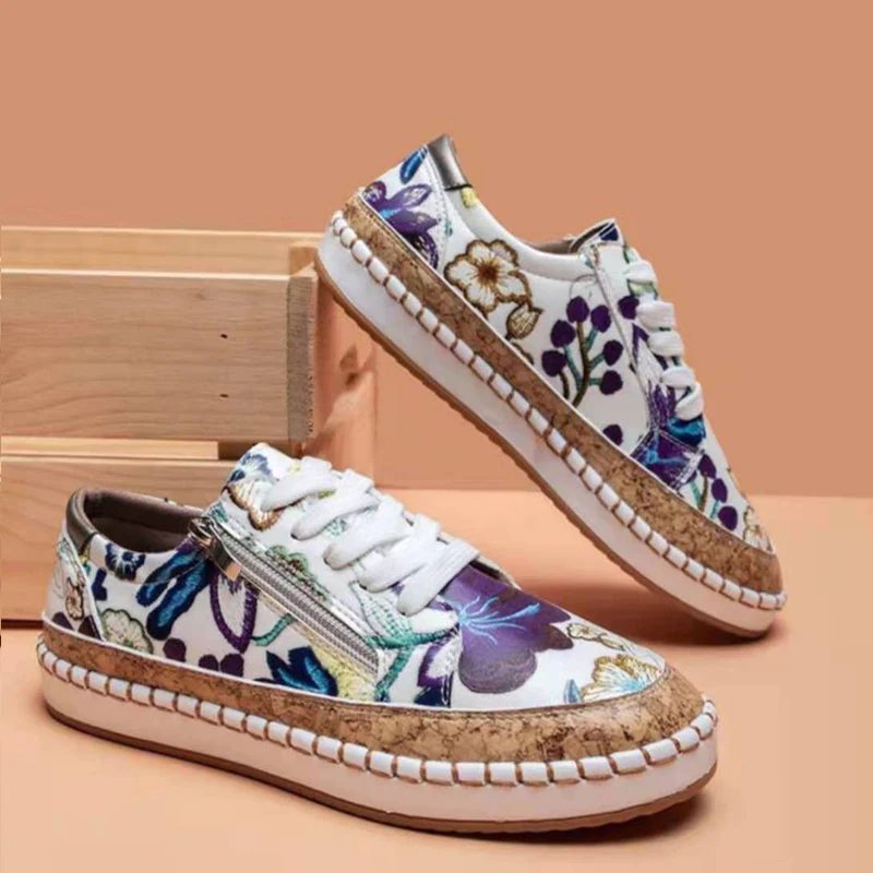 Blumige Sneaker