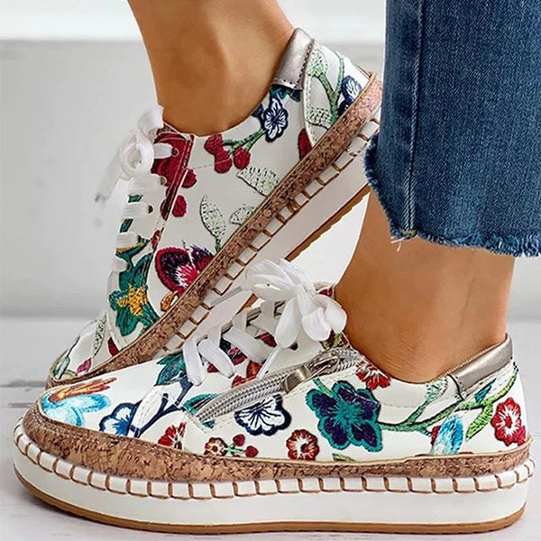 Blumige Sneaker