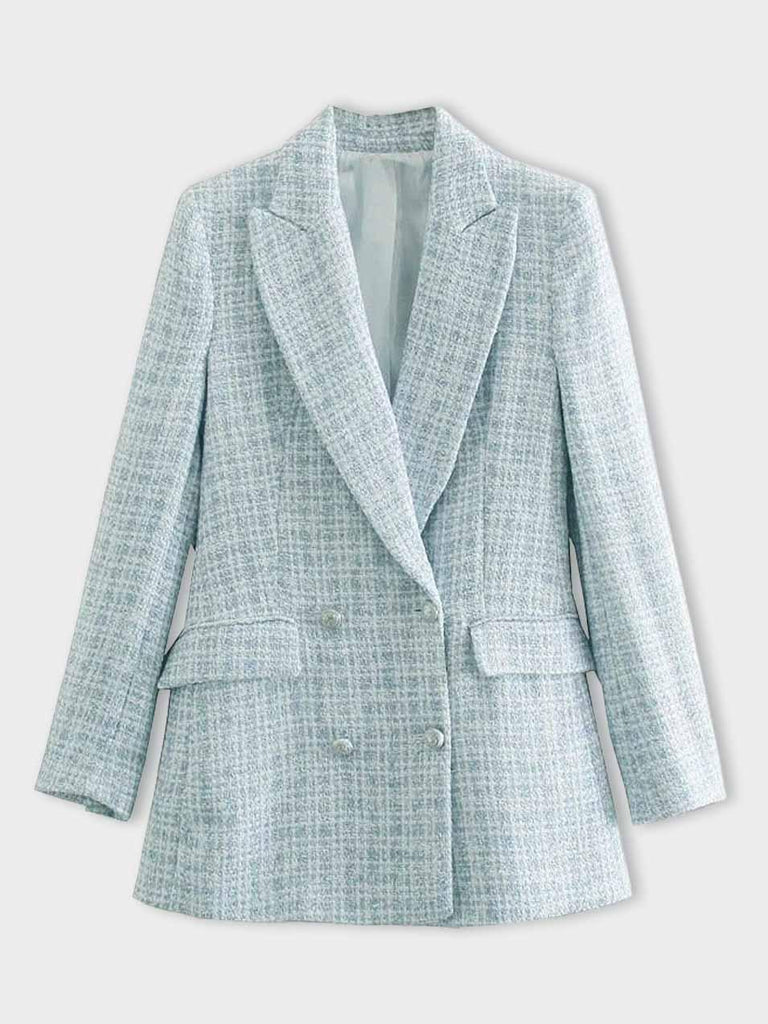 WOLFF - karierter tweed-blazer