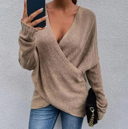 Wolff Pullover | Eleganter weicher V-Ausschnitt Pullover für Frauen