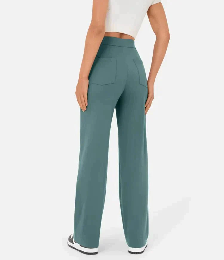 Wolff Pants | Stylische trendige Stretch-Hose mit hoher Taille für Frauen