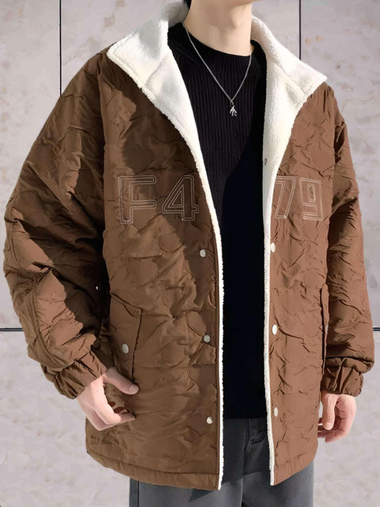 Wolff - Warme 2-farbige Fleecejacke mit Taschen