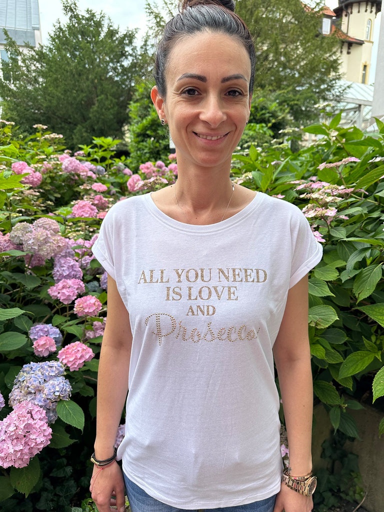 Wolff-Shirt All you need ist love and Prosecco