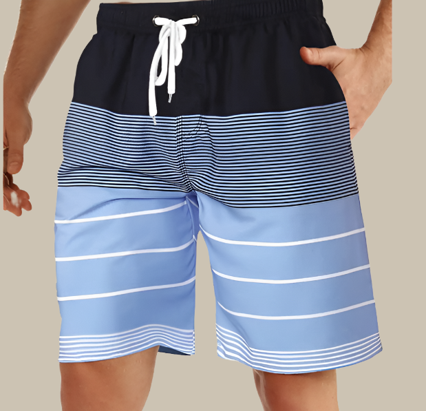 Wolff | Herren Badeshort | Mid Short Badeshorts mit Stretch