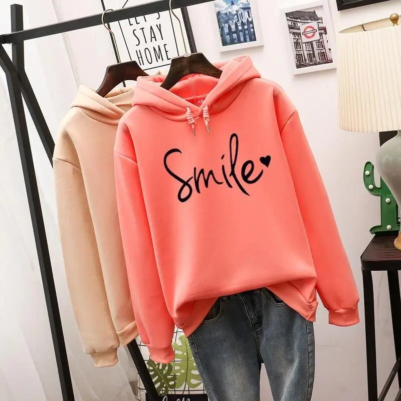 Love Smile Pullover mit Kapuze