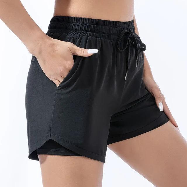 Wolff | 2-in-1-Sporthose mit Taschen für Frauen