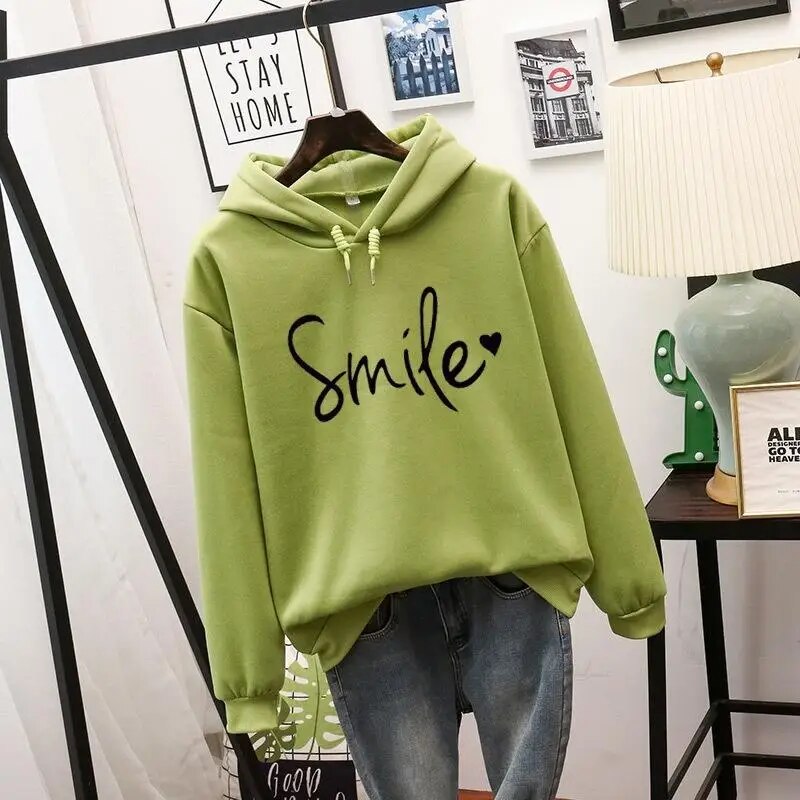 Love Smile Pullover mit Kapuze