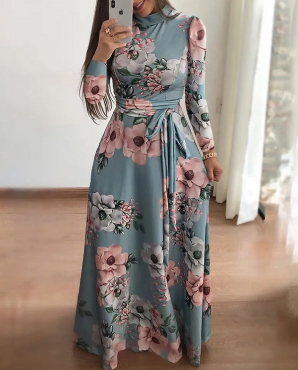 WOLFF - Das atemberaubende Maxikleid mit Blumenmuster