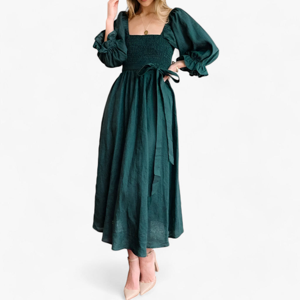 Kleid mit Rüschenärmeln - Elegant und Bequem