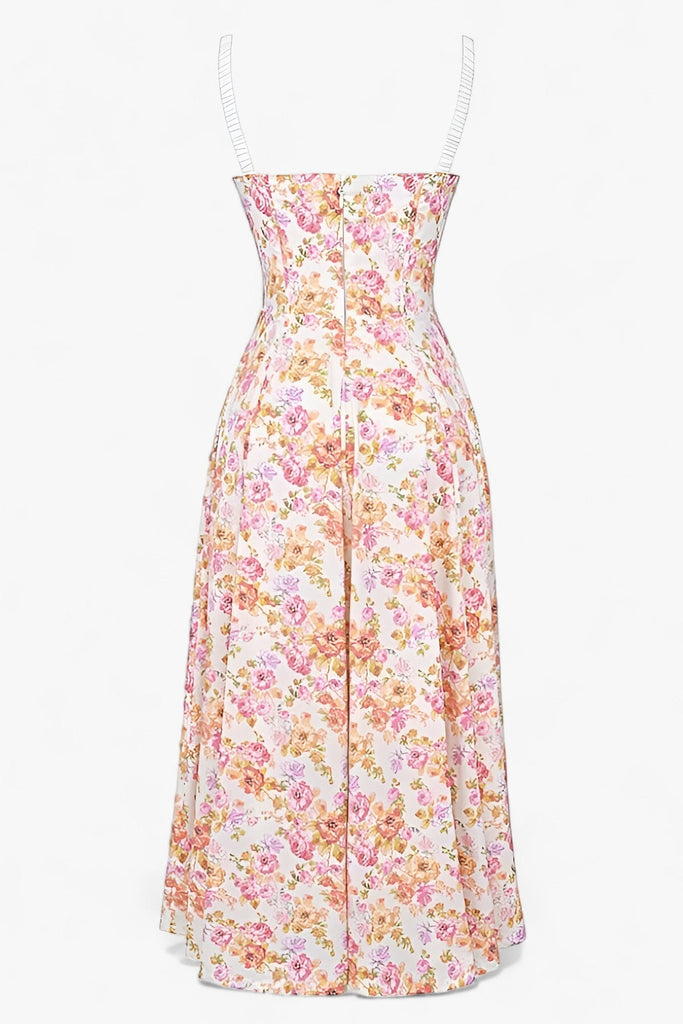 Blumen-Kleid mit Spitze für den Sommer