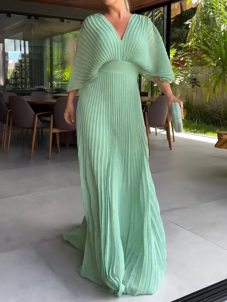 Maxi-Kleid mit Falten