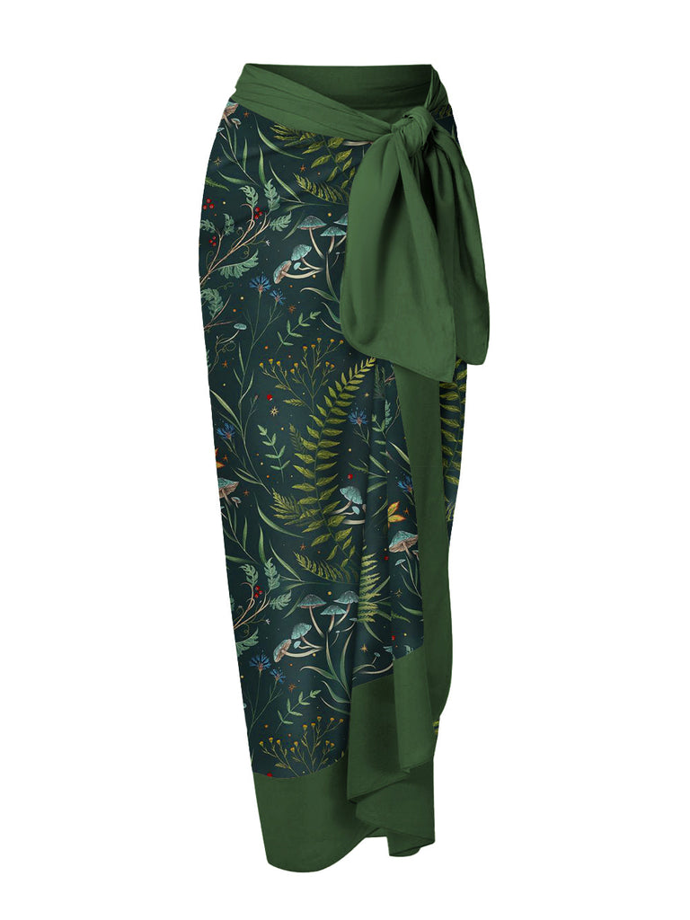 WOLFF-Sarong mit Wald-Print