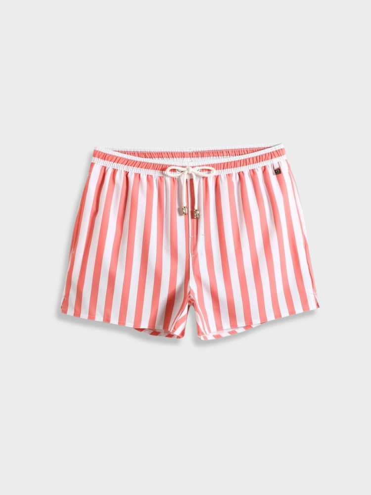 Wolff Money Striped Red Swimshorts