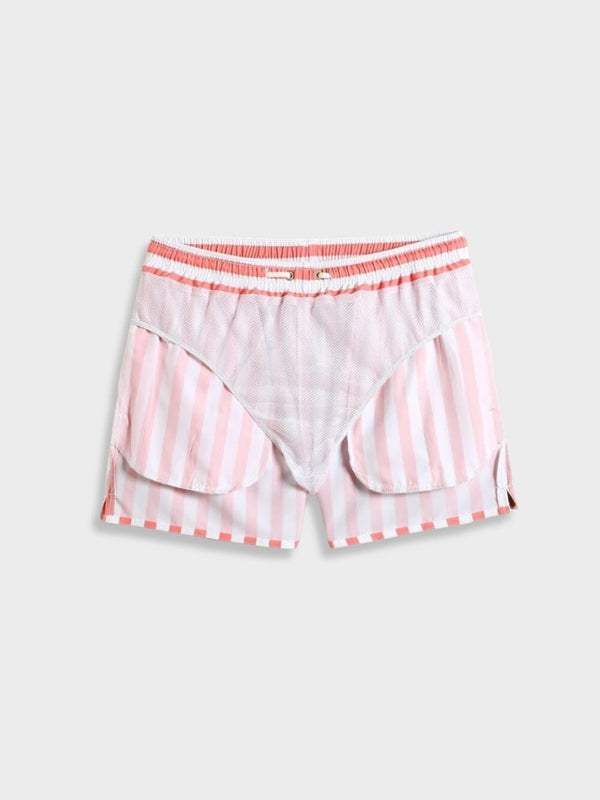 Wolff Money Striped Red Swimshorts