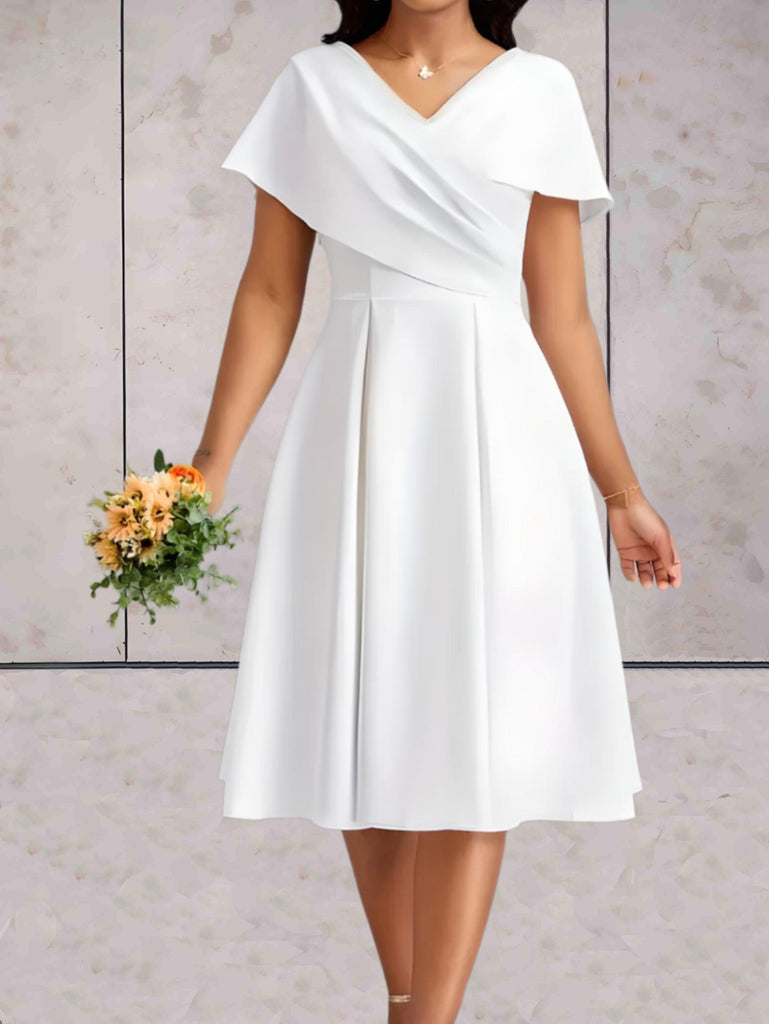 Wolff - Minimalistisches Mini-Brautkleid