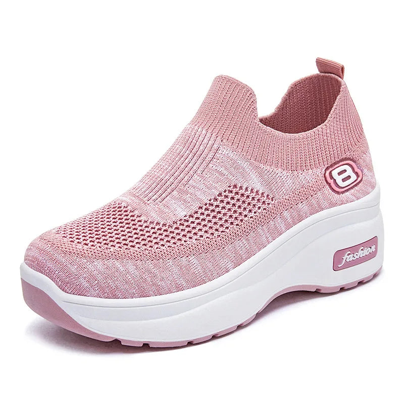 WOLFF – Atmungsaktive Mesh-Plateau-Sneaker für Damen