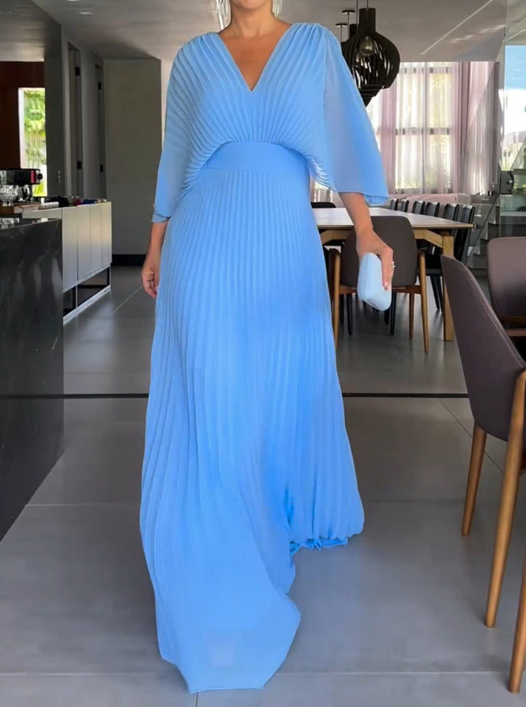 Maxi-Kleid mit Falten