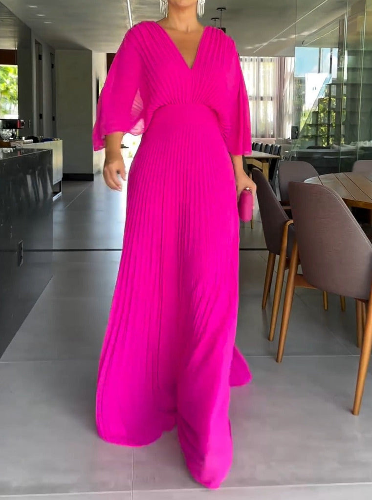 Maxi-Kleid mit Falten