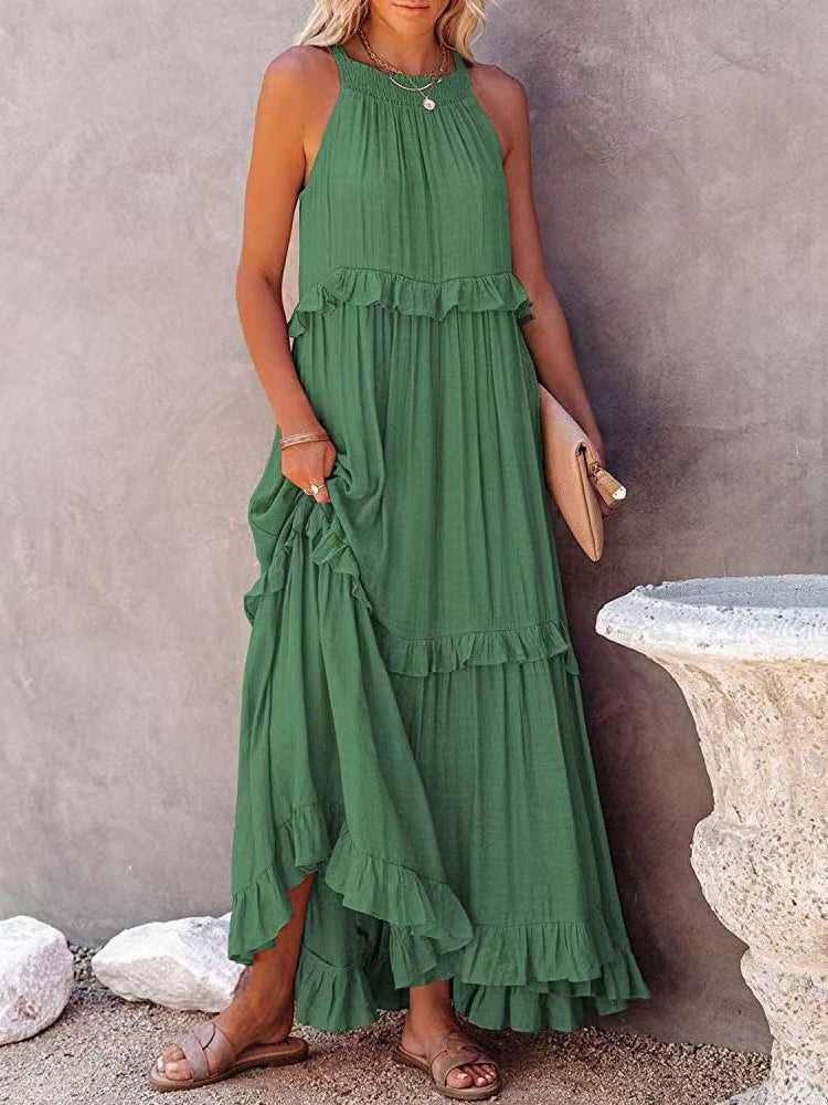 Langes lockeres Sommerkleid