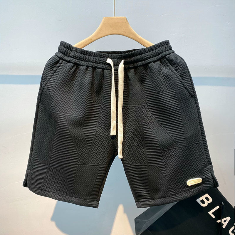 Sommer-Shorts mit Rippstrick-Design