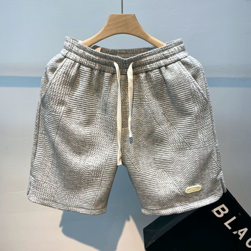 Sommer-Shorts mit Rippstrick-Design