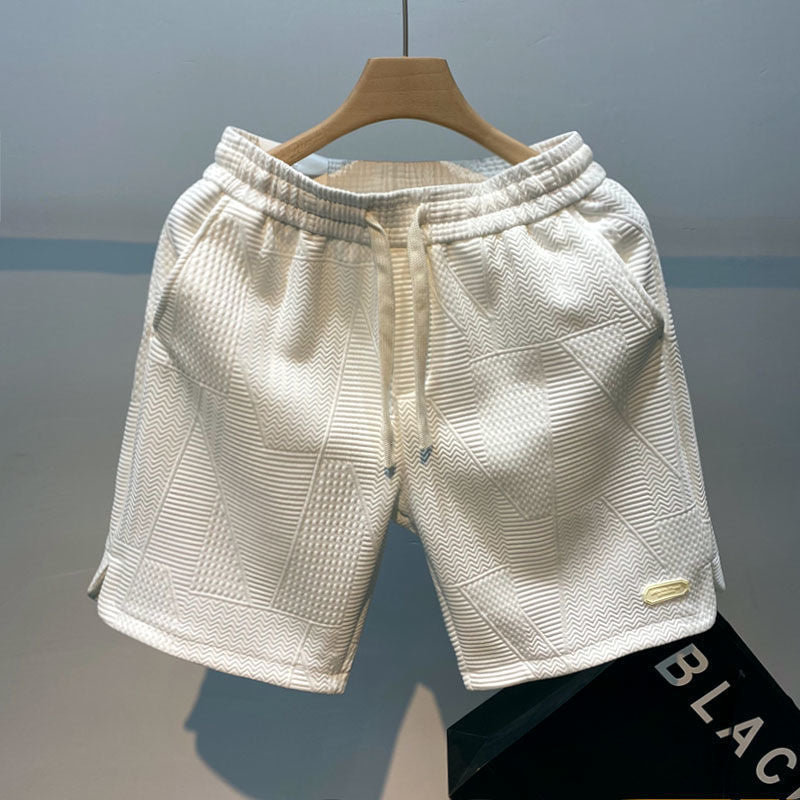 Sommer-Shorts mit Rippstrick-Design