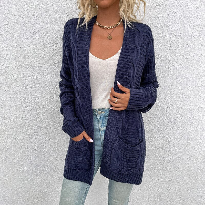 Wolff Strickjacke | Bequemer langer Strickmantel für Frauen