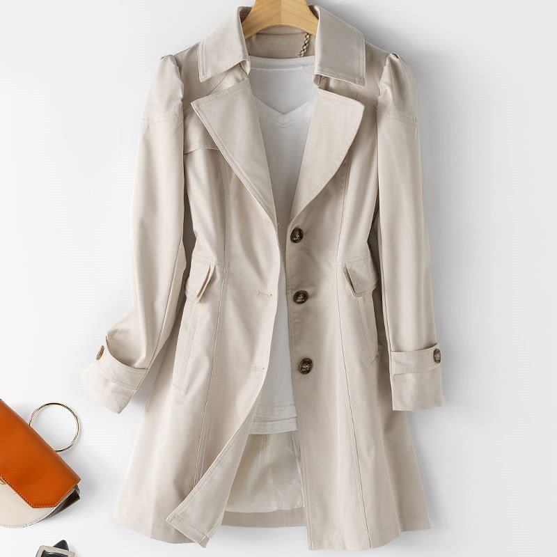 Beige modische jacke