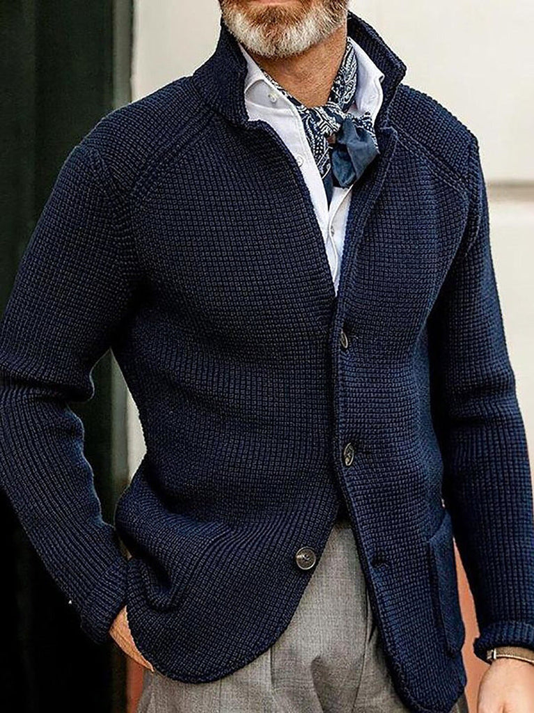 WOLFF Eleganter Herren Cardigan