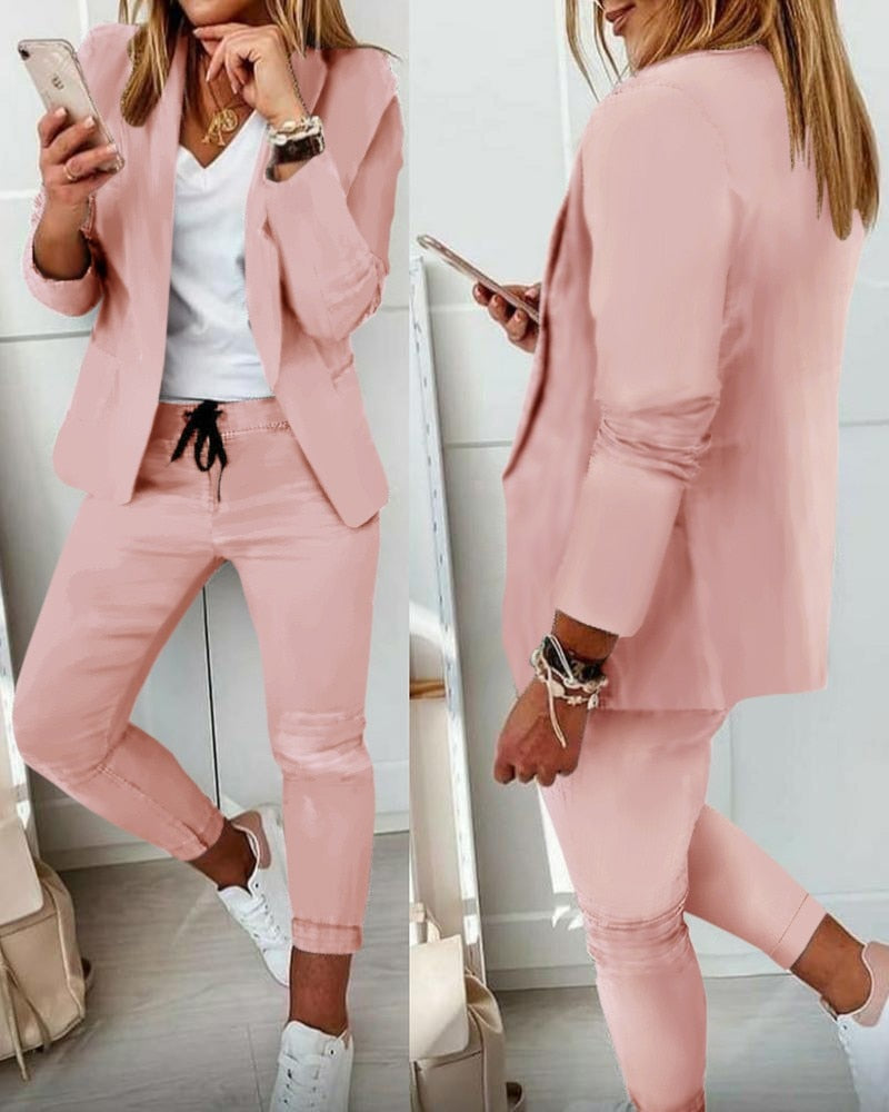 WOLFF - Blazer und Hose als Set