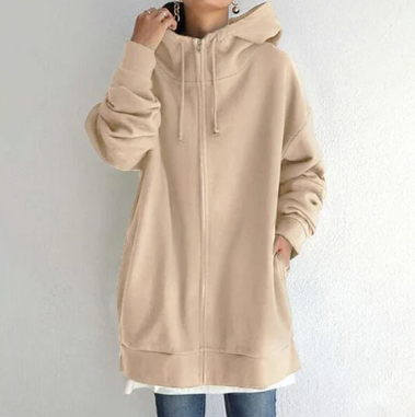 Damen-Hoodie mit Reißverschluss für Herbst/Winter