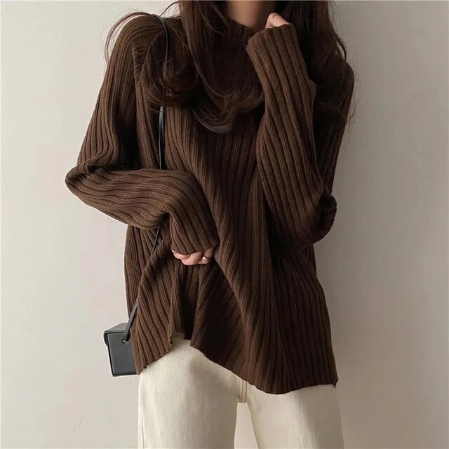WOLFF - Elegance Pullover mit hohem Ausschnitt