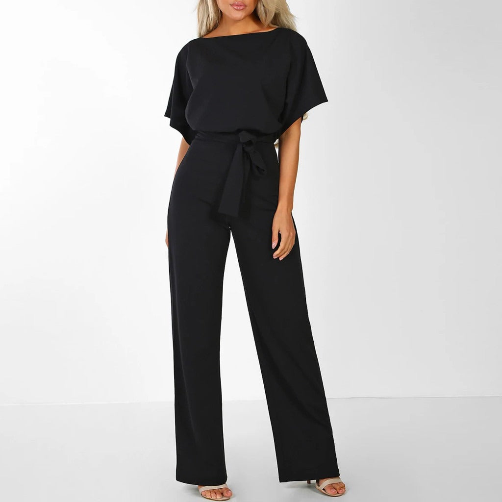 Schwarz jumpsuit schick für damen