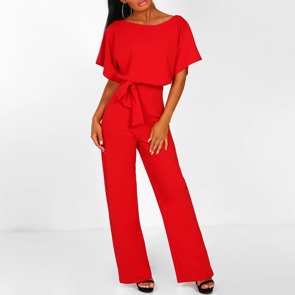 Rot jumpsuit schick für damen